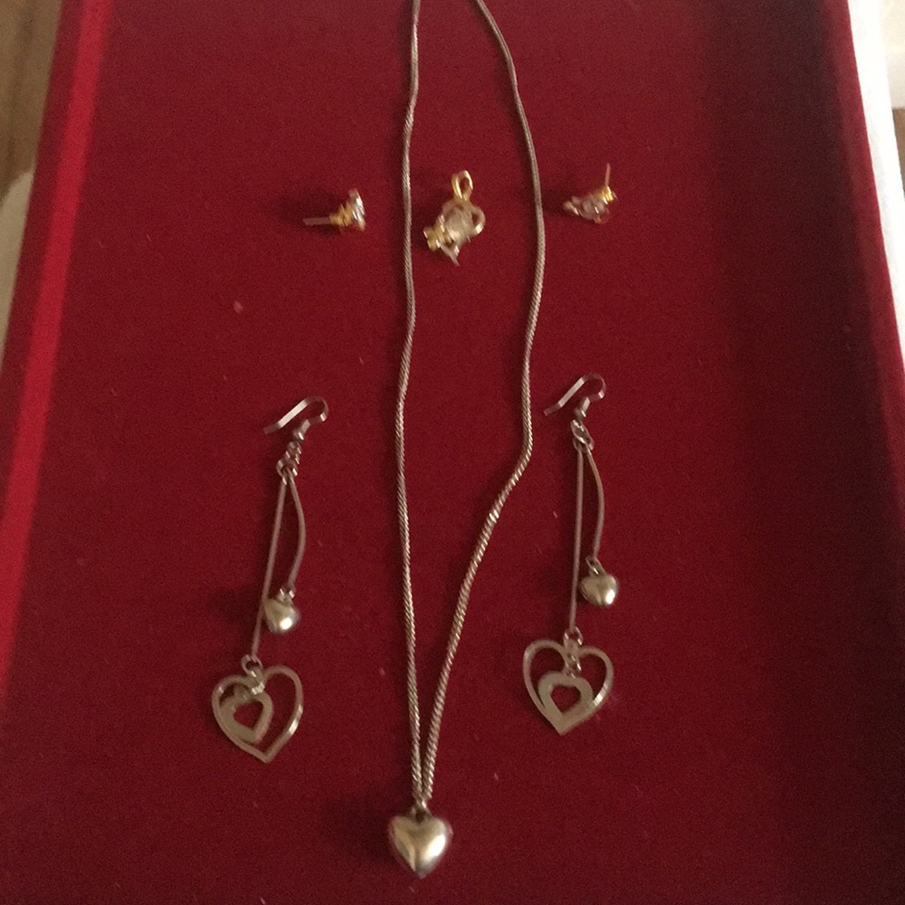 Valentines heart jewelry, fashion jewelry